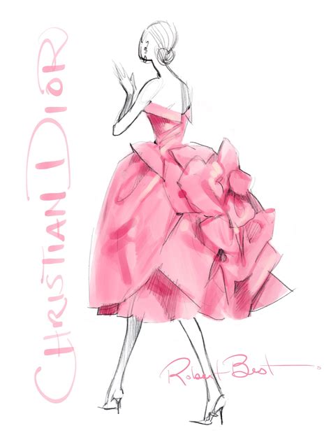 dior fashion drawings